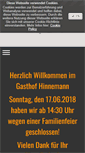 Mobile Screenshot of gasthof-hinnemann.de